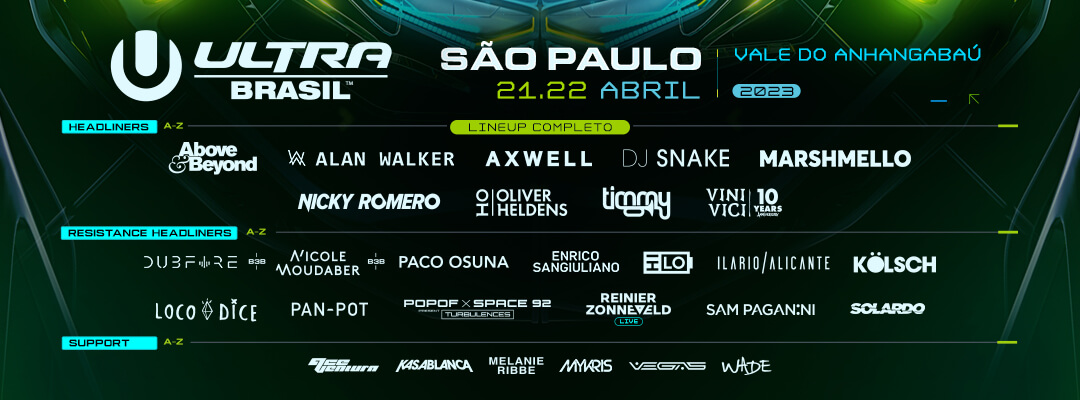 Ultra Brasil 2023 Full Lineup
